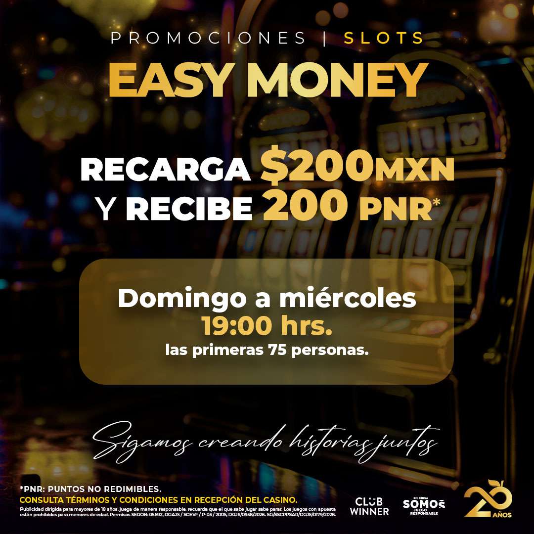 Easy Money en slots en Casino Life Mérida, octubre 2026