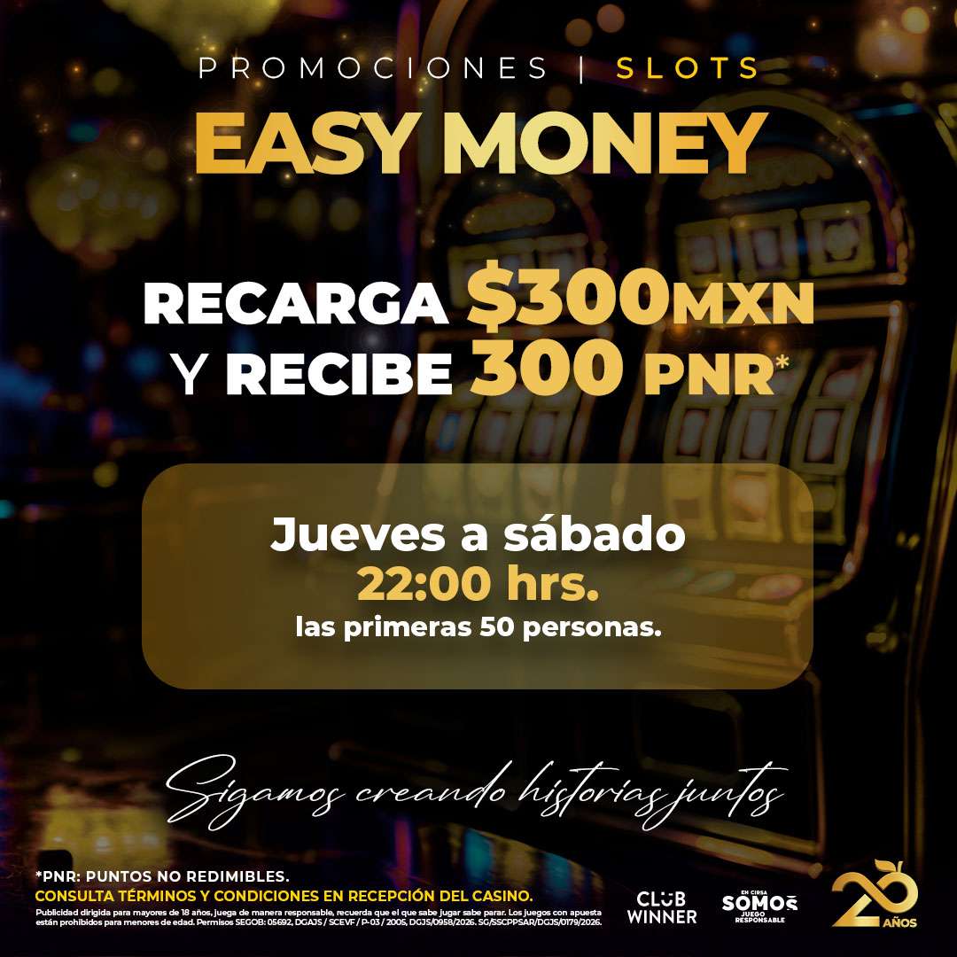 Easy Money en slots en Casino Life Mérida, octubre 2026