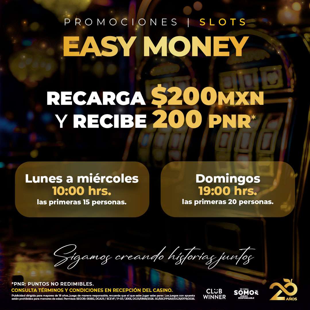 Easy Money en slots en Casino Life Pachuca, octubre 2026