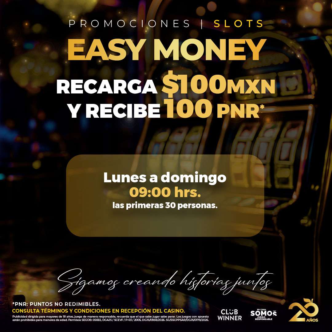 Easy Money en slots en Casino Life San Luis Potosí, octubre 2026