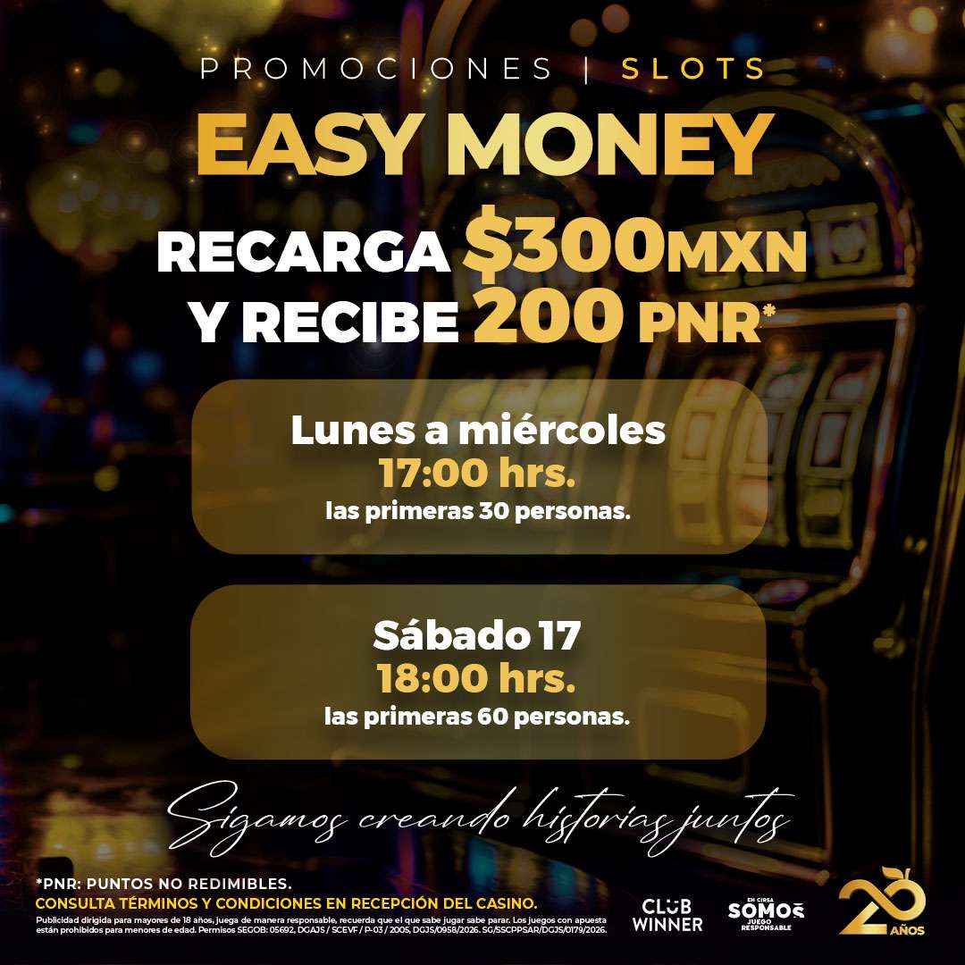 Easy Money en slots en Casino Life San Luis Potosí, octubre 2026